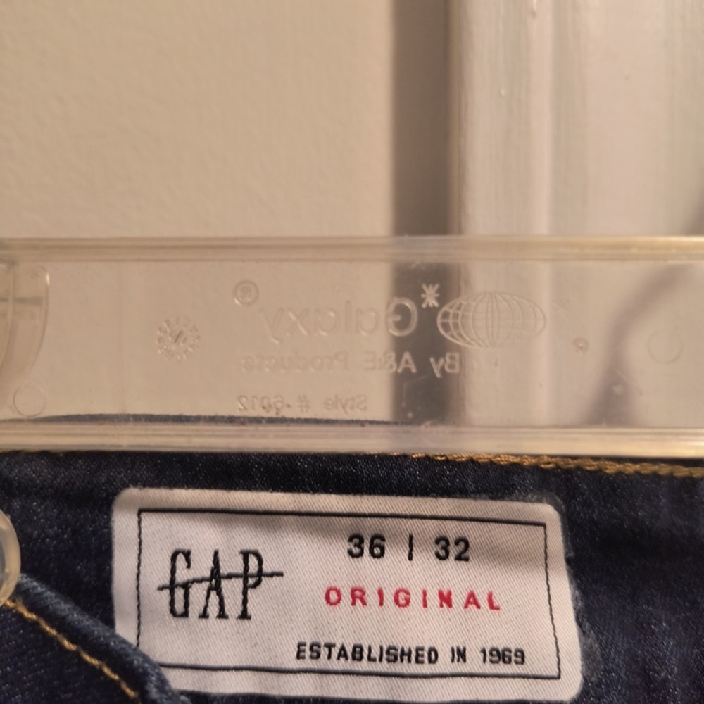Gap Original 36 × 32 relaxed straight fit Men’s Blue Denim Jeans. - Picture 5 of 5